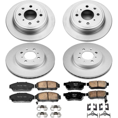 Power Stop 94-01 Acura Integra Front & Rear Z17 Evolution Geomet Coated Brake Kit