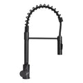 COILED PULLDOWN FAUCET BLACK MATTE (RETAIL BOX)