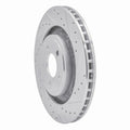 R1 08-14 Chrysler 200 Front Right Drilled & Slotted Silver Brake Rotor