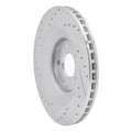 R1 08-14 Chrysler 200 Front Right Drilled & Slotted Silver Brake Rotor