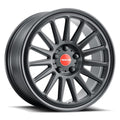 Aluminum Wheels 18x8.5 Grip 315B Satin Black Red and Black Logo Multi Spoke 45 Offset 5 on 120 Bolt Pattern 74.1 Bore Raceline
