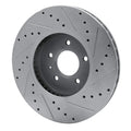 R1 09-11 Cadillac STS Front Left Drilled & Slotted Silver Brake Rotor