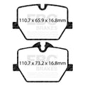 EBC Racing 2020+ Toyota GR Supra 2.0T/3.0T (w/13.6in Rear Rotor) RP-X Race Rear Brake Pads
