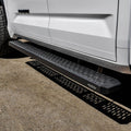 54IN SINGLE REAR DOOR GRATE STEPS RUNNING BOARDS TEXTURED BLACK
