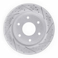 R1 05-07 Infiniti Qx56 Front Right Drilled & Slotted Geoperformance Rotor
