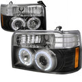 PROJECTOR HEADLIGHTS BLACK HOUSING