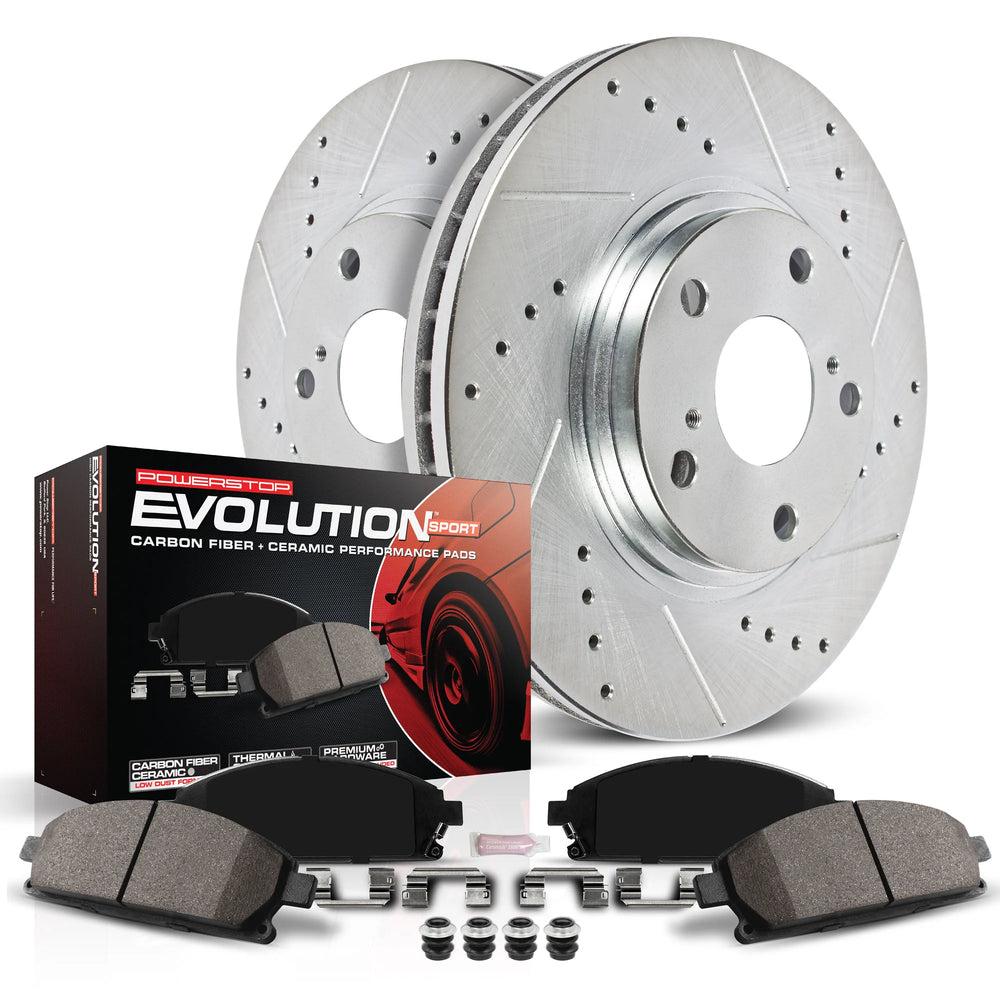 Power Stop 94-97 Mazda Miata Front and Rear Semi-Coated Rotor Kit