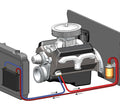 ~(7.5 lbs. 18X12X3)~ Plate and Fin Engine Cooler Kit w/Spin-On Adapter