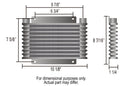 ~(7.5 lbs. 18X12X3)~ Plate and Fin Engine Cooler Kit w/Spin-On Adapter