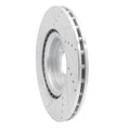 R1 13-13 Mini Cooper (Excl Clubman) Front Left Drilled & Slotted Black Brake Rotor