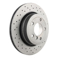 Brembo 04-10 BMW X3 Rear Premium Xtra Cross Drilled UV Coated Rotor