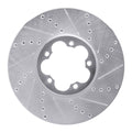 R1 15-25 Ford Transit-350 HD/DRW Front Right Drilled & Slotted Silver Brake Rotor