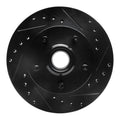 R1 98-02 Ford Ranger (USA/Canada) Front Right Drilled & Slotted Black Brake Rotor