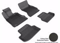 3D MAXpider 2015-2020 BMW 5 Series F10 Kagu 1st & 2nd Row Floormats - Black