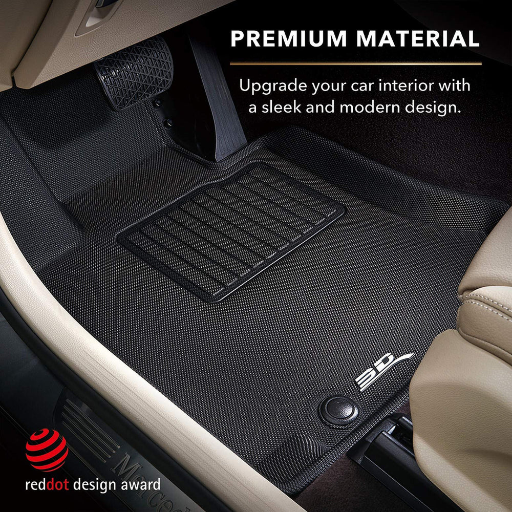 3D MAXpider 2015-2019 Subaru Legacy/Outback Kagu 1st & 2nd Row Floormats - Black