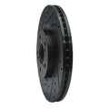 R1 07-20 Acura MDX Front Left Drilled & Slotted Black Brake Rotor