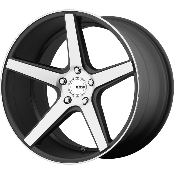 DISTRICT 19x9.5 5x114.30 SATIN BLACK W/ MACHINED FACE (35 mm)