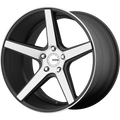DISTRICT 19x9.5 5x114.30 SATIN BLACK W/ MACHINED FACE (35 mm)
