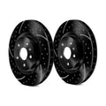 R1 07-13 Ford Transit (Mexico) Front Right Drilled & Slotted Black Brake Rotor