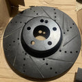 R1 07-13 Ford Transit (Mexico) Front Right Drilled & Slotted Black Brake Rotor