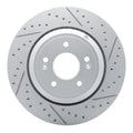 DFC 18-23 Genesis G80 Rear Right Drilled & Slotted Geoperformance Rotor