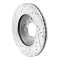 DFC 2009 Ford F-150 4WD Front Right Drilled & Slotted Silver Brake Rotor
