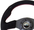 NRG Reinforced Steering Wheel (320mm) Sport/Suede Steering Wheel w/ Camo Pattern & Green Stiching