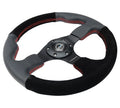 NRG Reinforced Steering Wheel (320mm) Sport/Suede Steering Wheel w/ Camo Pattern & Green Stiching