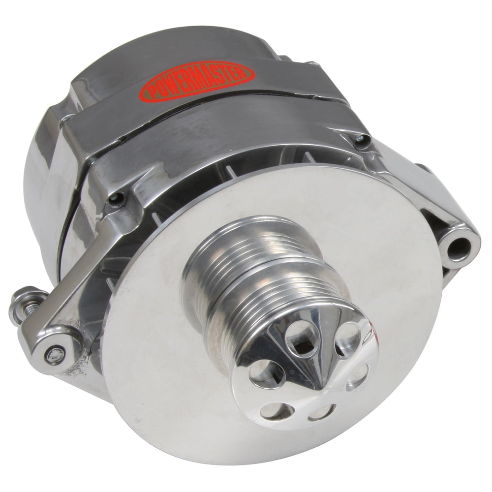 ALT GM 12SI POLISH 100A 6 GRV PULLEY BAFFLE & CONE 1 OR 3 WIRE