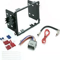 14C HARLEYDAVIDSON FLH/FLT AFTERMARKET RADIO REPLACEMENT INTERFACE BOX AND COMPONENTS.