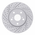 R1 06-15 Lexus IS250 Left Front Drilled & Slotted Geoperformance Rotor