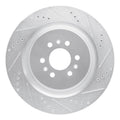 DFC 04-11 Cadillac STS Rear Right Drilled & Slotted Silver Brake Rotor