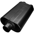 Super 50 Series Chambered Muffler Super 50 Stainless Steel 3.00 Center In 2.50 Dual Out Mild Sound Flowmaster