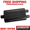 Super 50 Series Chambered Muffler Super 50 Stainless Steel 3.00 Center In 2.50 Dual Out Mild Sound Flowmaster