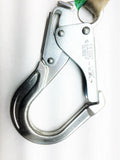BASELINE 7FT WEB SELFRETRACTING LIFELINE W/SNAP HOOK BLACK