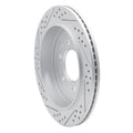 R1 02-06 Ford Expedition Rear Right Drilled & Slotted Geoperformance Rotor