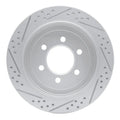 R1 02-06 Ford Expedition Rear Right Drilled & Slotted Geoperformance Rotor
