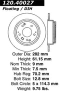 StopTech Drilled Sport Brake Rotor