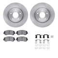 R1 Concepts Brake Rotor- Blank with Optimum Oe Pads Hdw Fits Nissan Qashqai