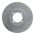 R1 70-73 Nissan 240Z Front Right Drilled & Slotted Geoperformance Rotor