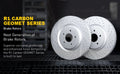 R1 19-21 Porsche Cayenne Rear Right Drilled Black Brake Rotor