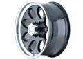 Cast Aluminum Wheels 171 BK 16x8 Machined Lip Black 5 On 135 Bolt Pattern -5 Offset ION Wheels