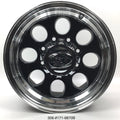 ~(27 lbs. 18X18X9)~ 171 (171) BLACK/MACHINED LIP 16X8 8-170 -5MM 130.8MM