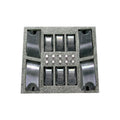~(2 lbs. 14X13X3)~ Hummer H2 02-10 (10-Piece Set) Smoked Cab Roof Light Lenses w/ Five Amber (Forward Facing) and Five Red (Rear Facing) 19