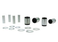 Control arm - lower inner bushing 4 Shell Bushings 4 Tubes 8 Washers Install Guide Grease