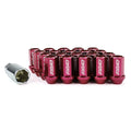 Rays Dura-Nut L42 Straight Type 12X1.25 Lug Nut Set 16 Lug 4 Lock Set - Red