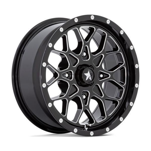 MA45 15X7 4X156 G-BLK MILL 10MM