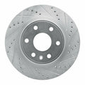 R1 07-17 Buick Enclave Front Right Drilled & Slotted Geoperformance Rotor