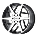 TWO FACE 22x9 5x114.30 SATIN BLACK W MACHINED FACE (35 mm)