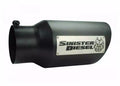 Sinister Diesel Dual Wall Exhaust Tip W/ Angle Cut (5in. to 7in.) - Black